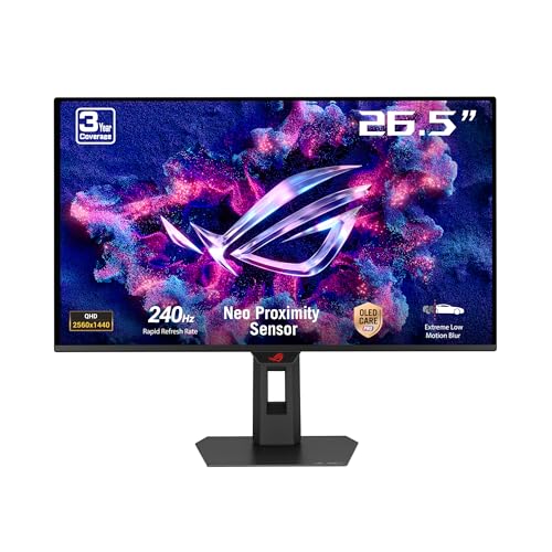 Écran gamer OLED Asus ROG Strix XG27AQDMES 26,5 pouces QD-OLED 240 Hz