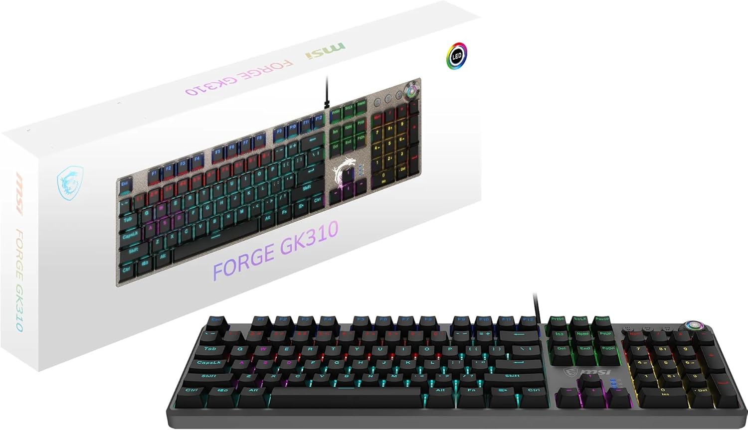 MSI FORGE GK310 Clavier Gaming Mécanique