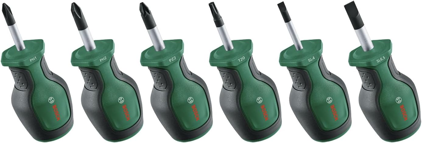 Set de 6 tournevis courts Bosch