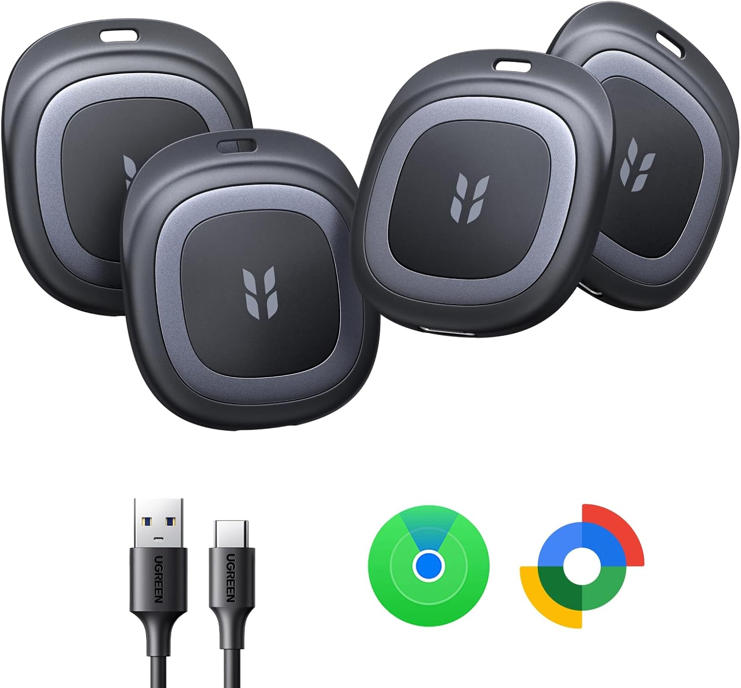 Lot de 4 trackers Ugreen FineTrack Duo 2
