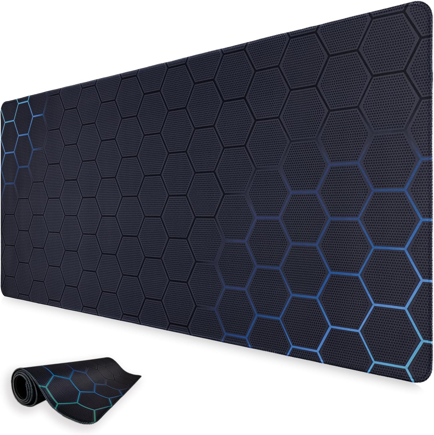 Tapis de souris Gaming Niviy XXL bleu cyan