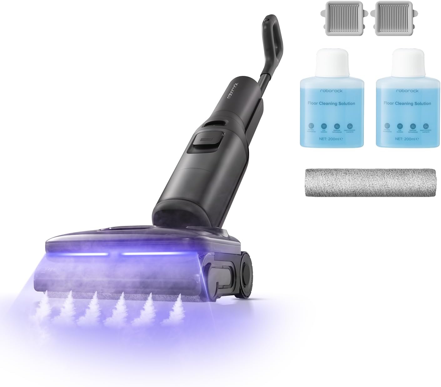 Roborock F25 Steam Set aspirateur laveur vapeur sans fil
