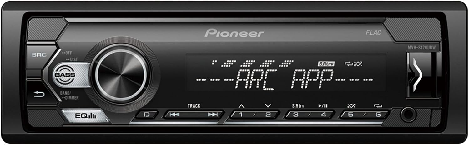 Autoradio Pioneer MVH-S120UB 1-DIN noir avec port USB en façade