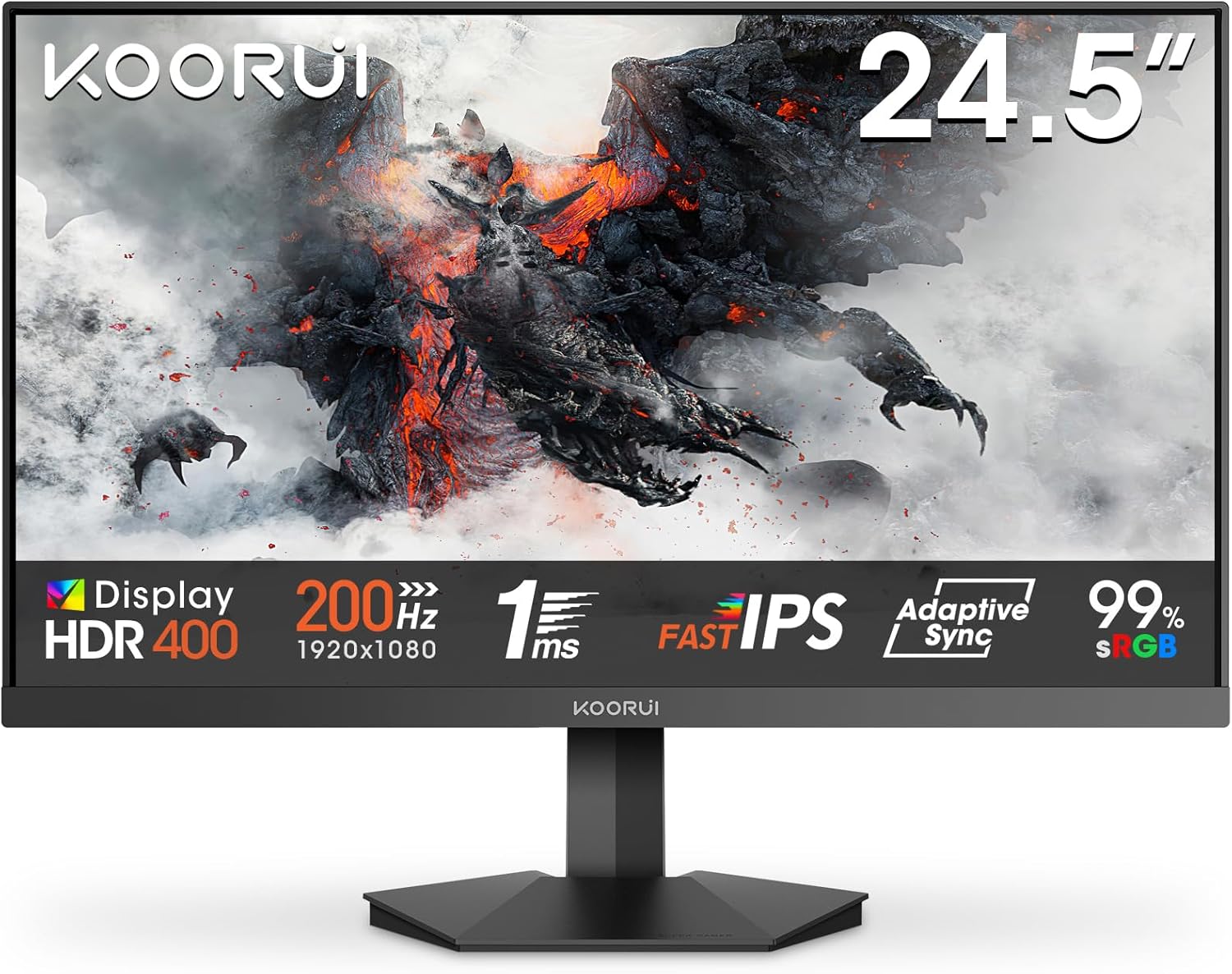 Écran PC gamer Koorui G2511P 25 pouces 200 Hz