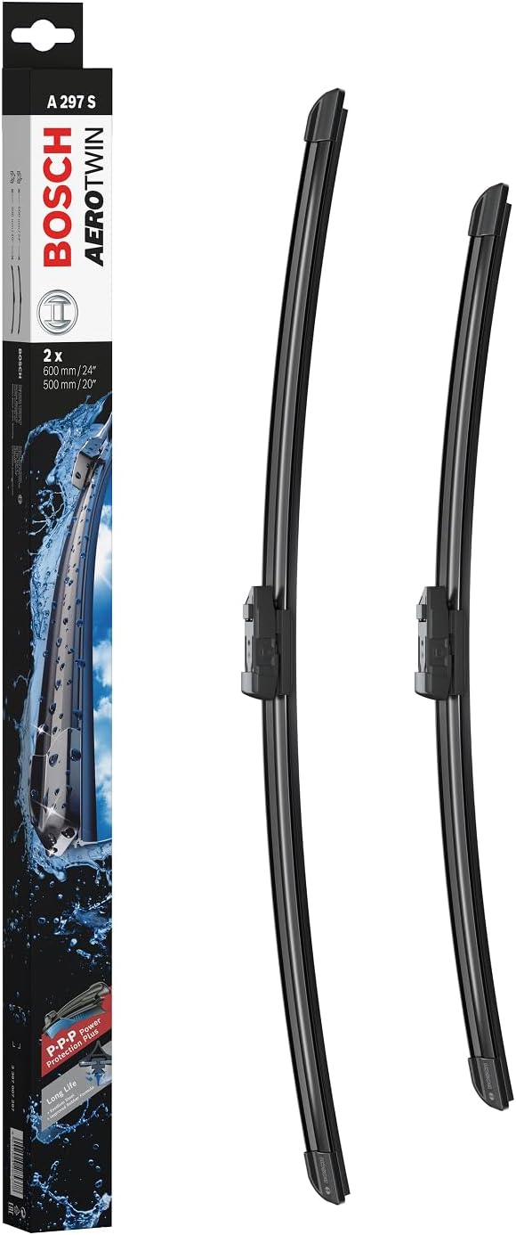 Balais d'essuie-glace Bosch Aerotwin A297S, lot de 2 (600 et 500 mm)