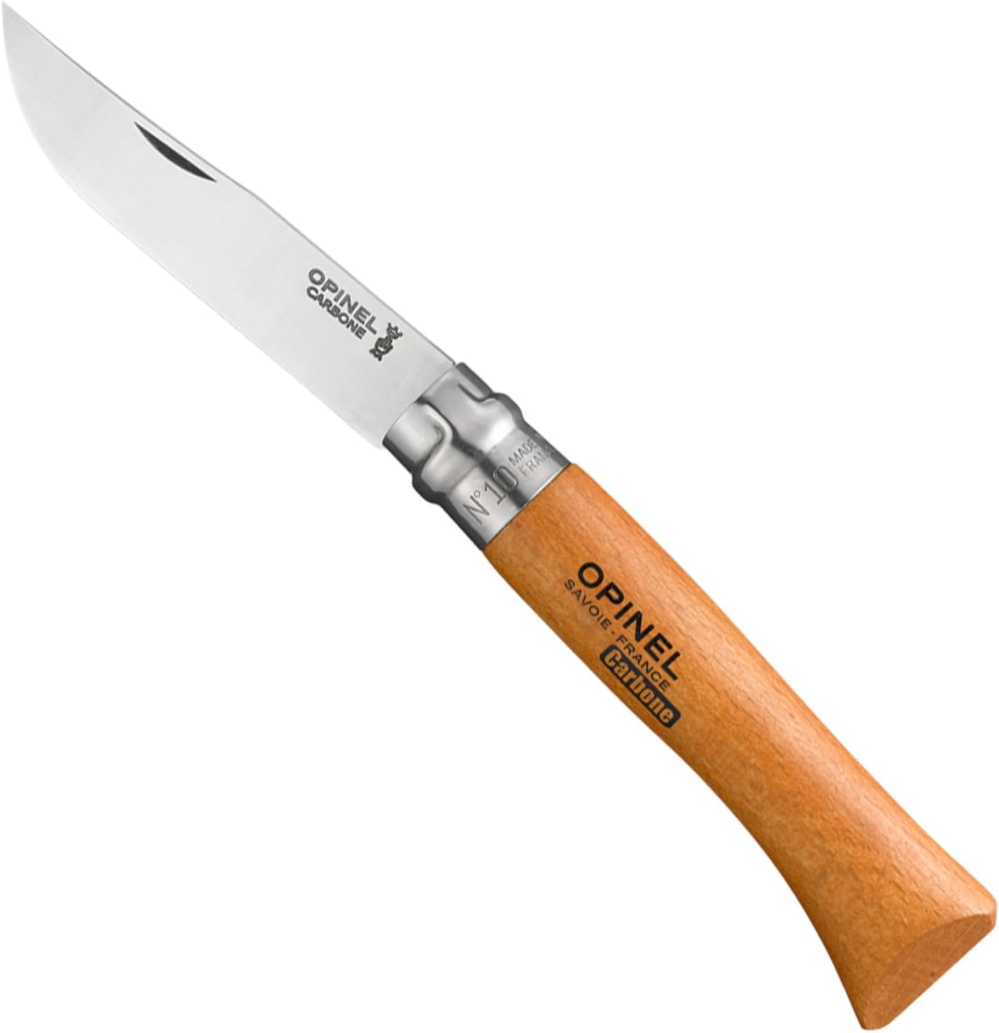 Couteau Opinel N°12 acier carbone, manche en hêtre