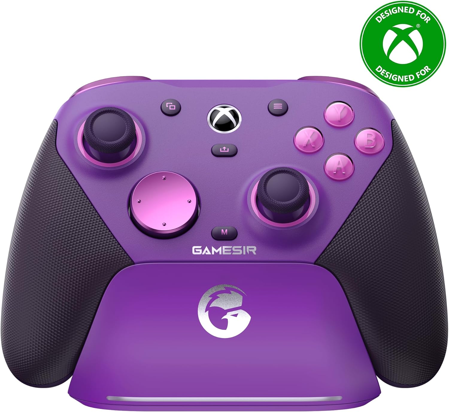 Manette GameSir G7 Pro violette avec socle de charge