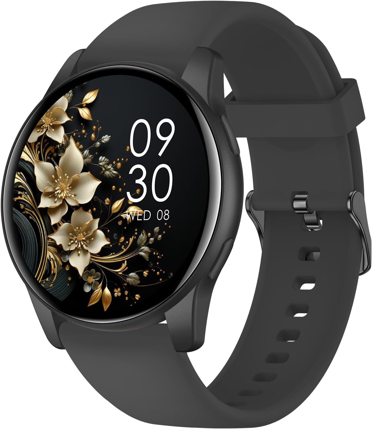 Montre connectée AcclaFit ronde 1,38 pouce écran noir