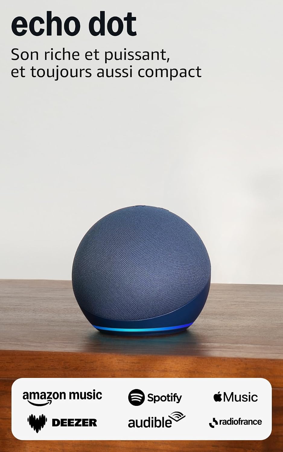 Amazon Echo Dot nouvelle génération bleu marine
