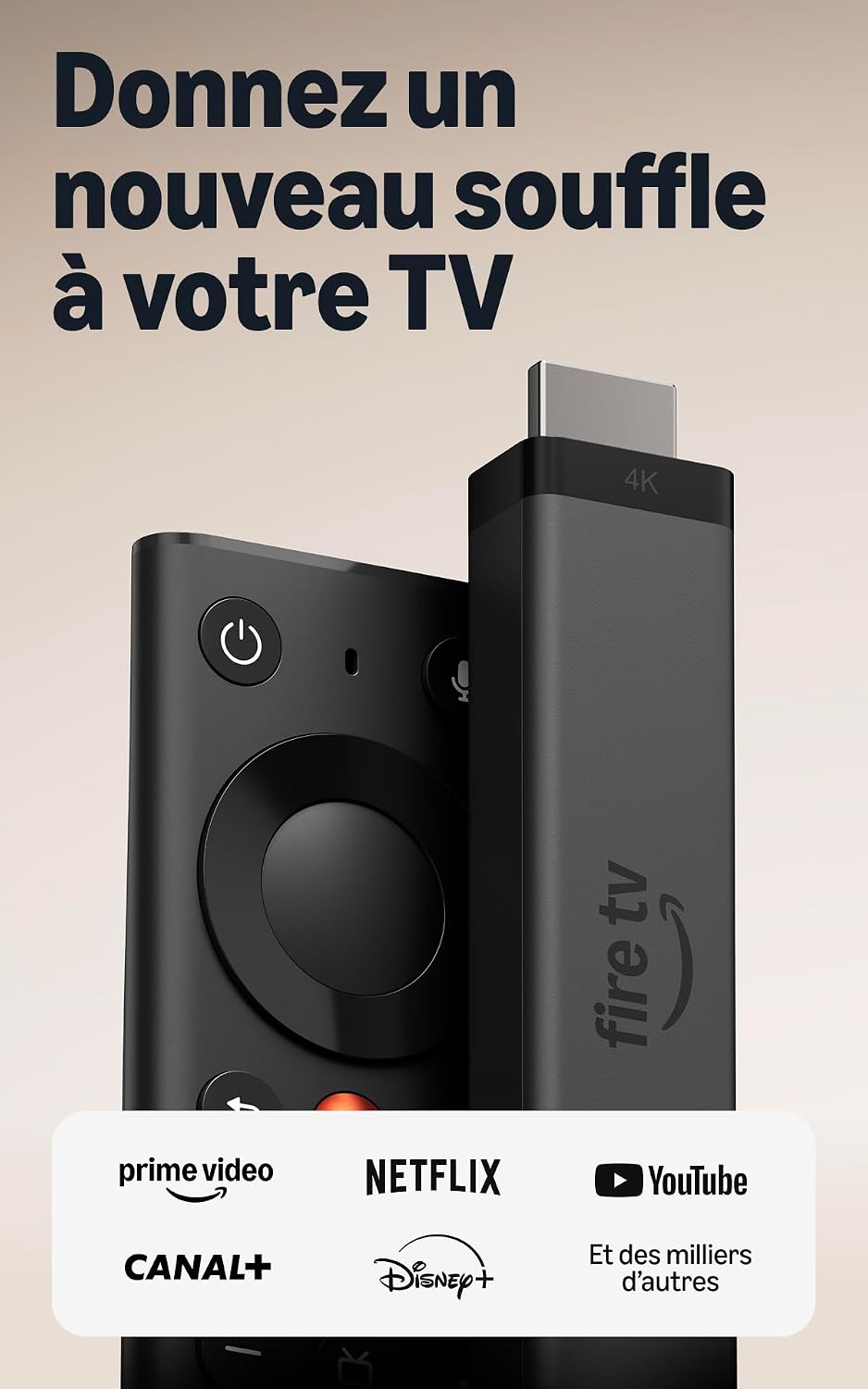 Amazon Fire TV Stick 4K et sa télécommande Alexa