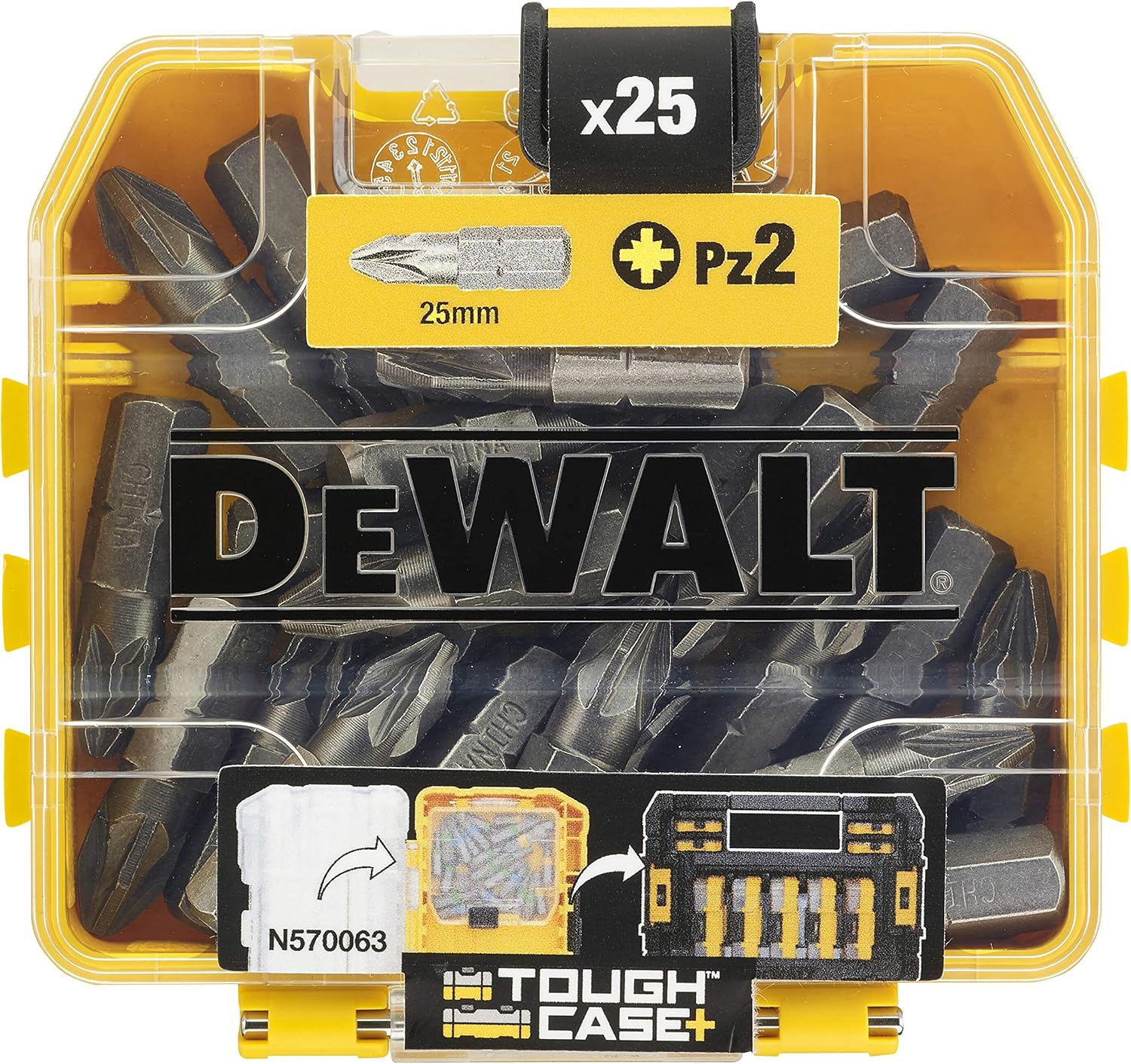 Coffret d'embouts de vissage DeWalt Toughcase 25 pièces DT71521-QZ