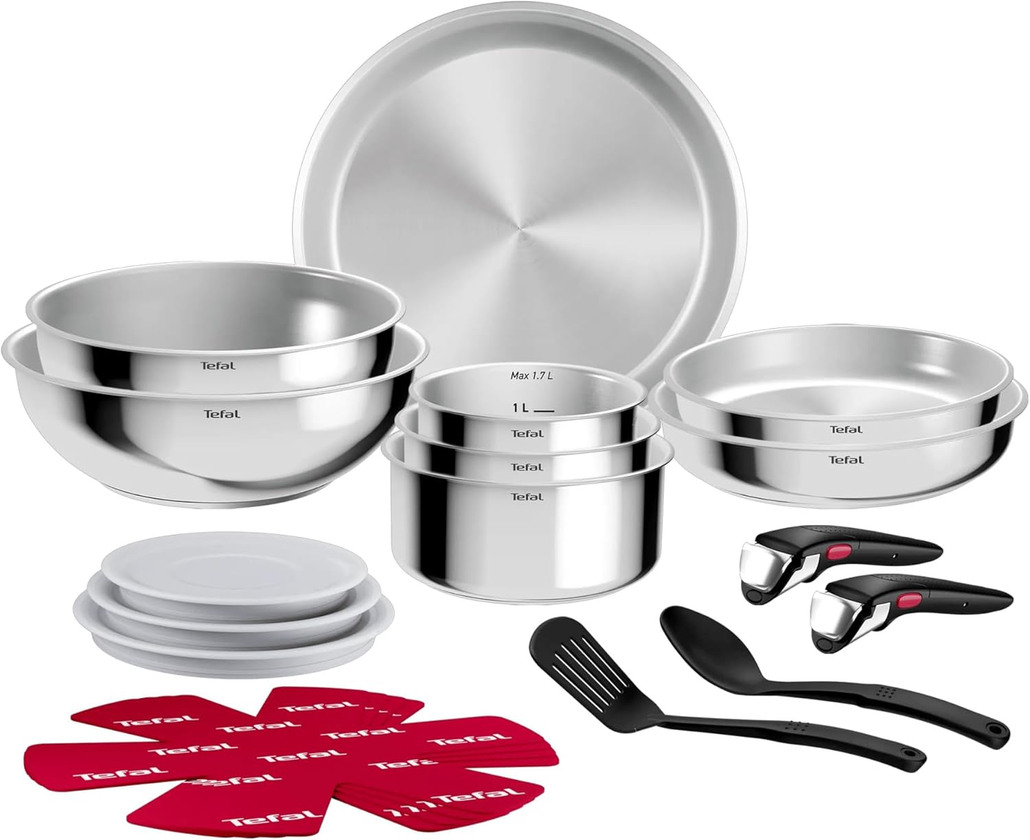 Batterie de cuisine Tefal Ingenio Comfort Max 19 pièces en inox