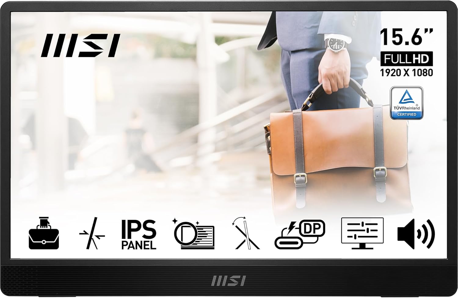Moniteur portable MSI Pro MP161 E2 15,6 pouces Full HD USB-C