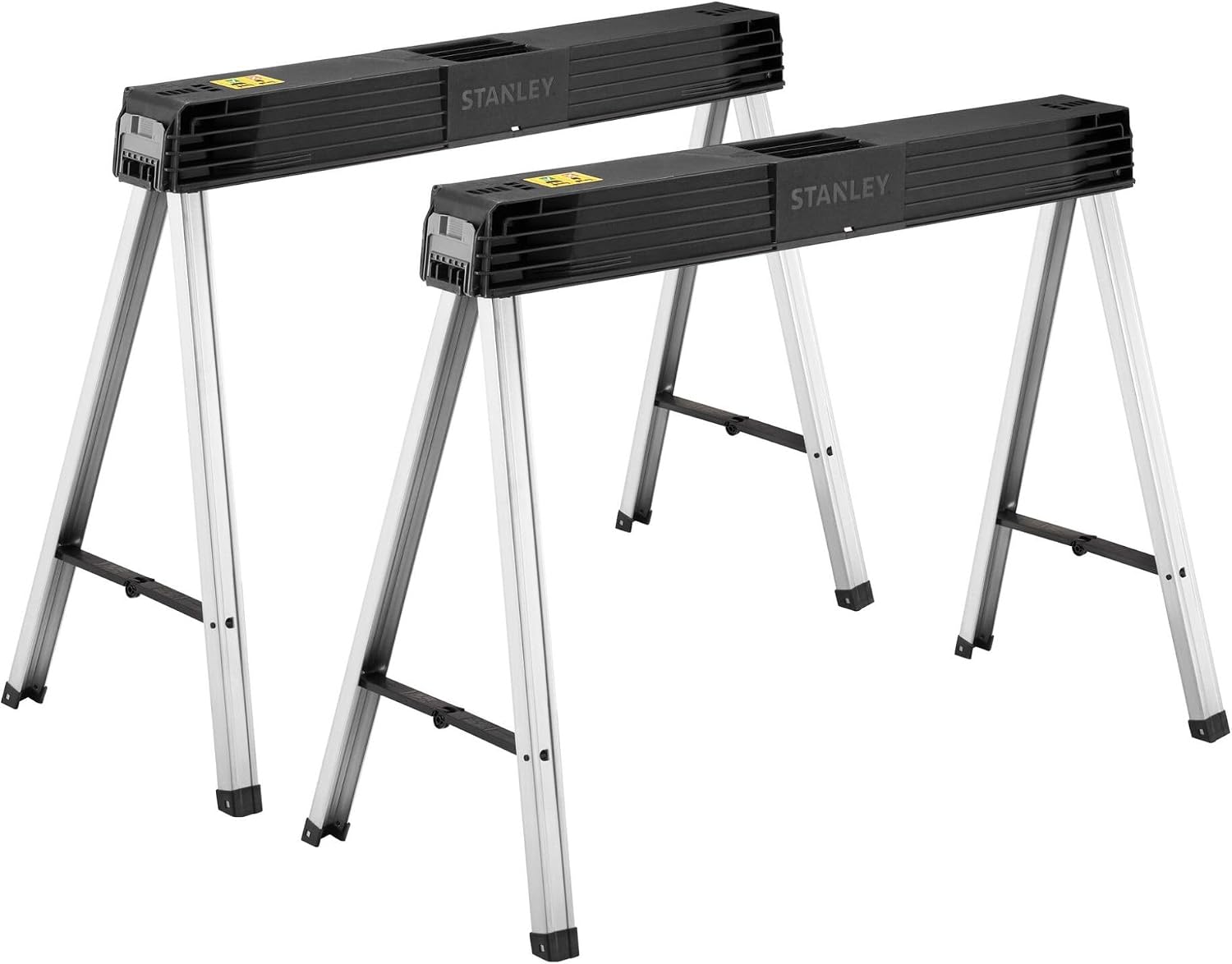 STANLEY Tréteaux Métalliques Pliants 340Kg (Paire), 1-97-475