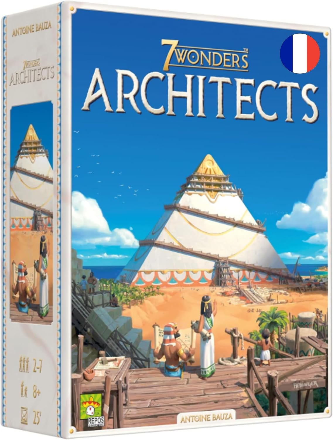 Boîte du jeu de société 7 Wonders Architects d'Asmodee