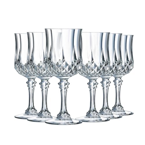 Cristal d'Arques Paris Verre à Vin Longchamp 17 cl lot de 6