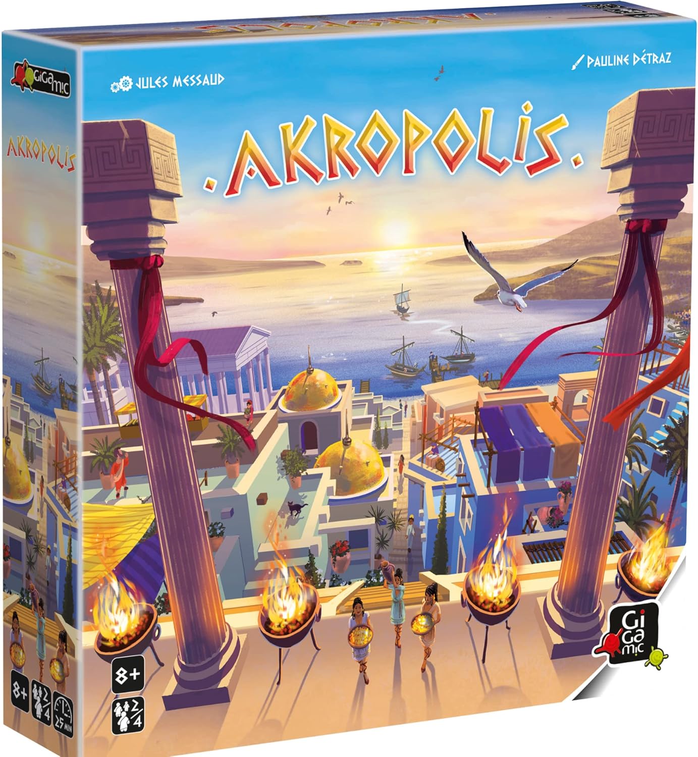 Boîte du jeu de société Akropolis de Gigamic