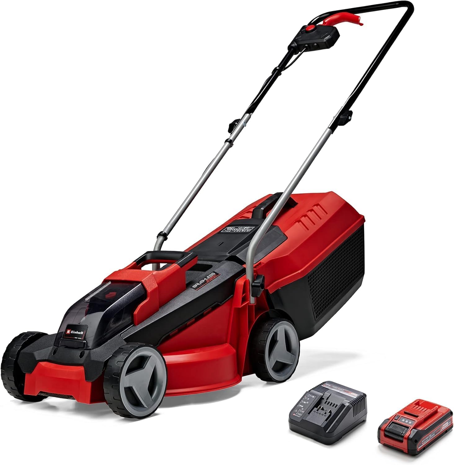 Tondeuse à gazon sans fil Einhell GE-CM 18/30 Li avec batterie et chargeur