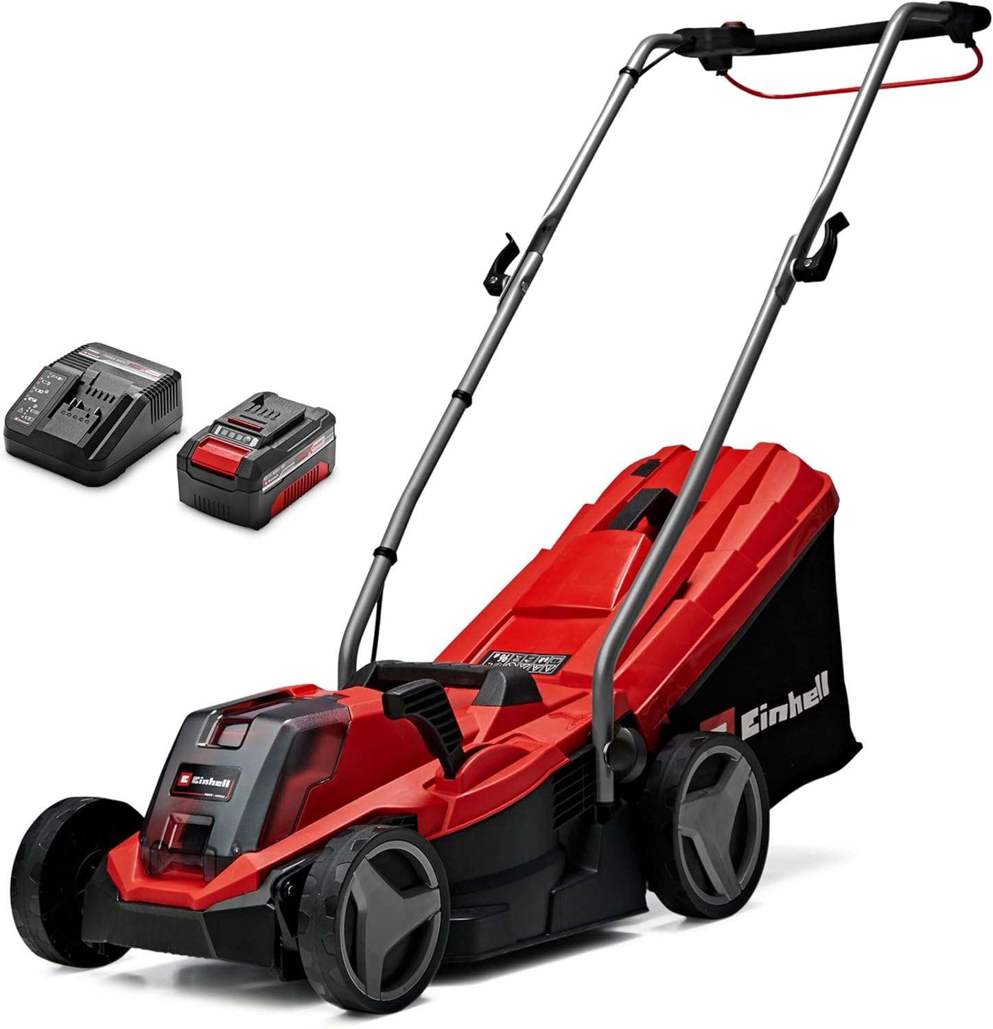 Tondeuse à gazon sans fil Einhell GE-CM 18/33 Li avec batterie et chargeur