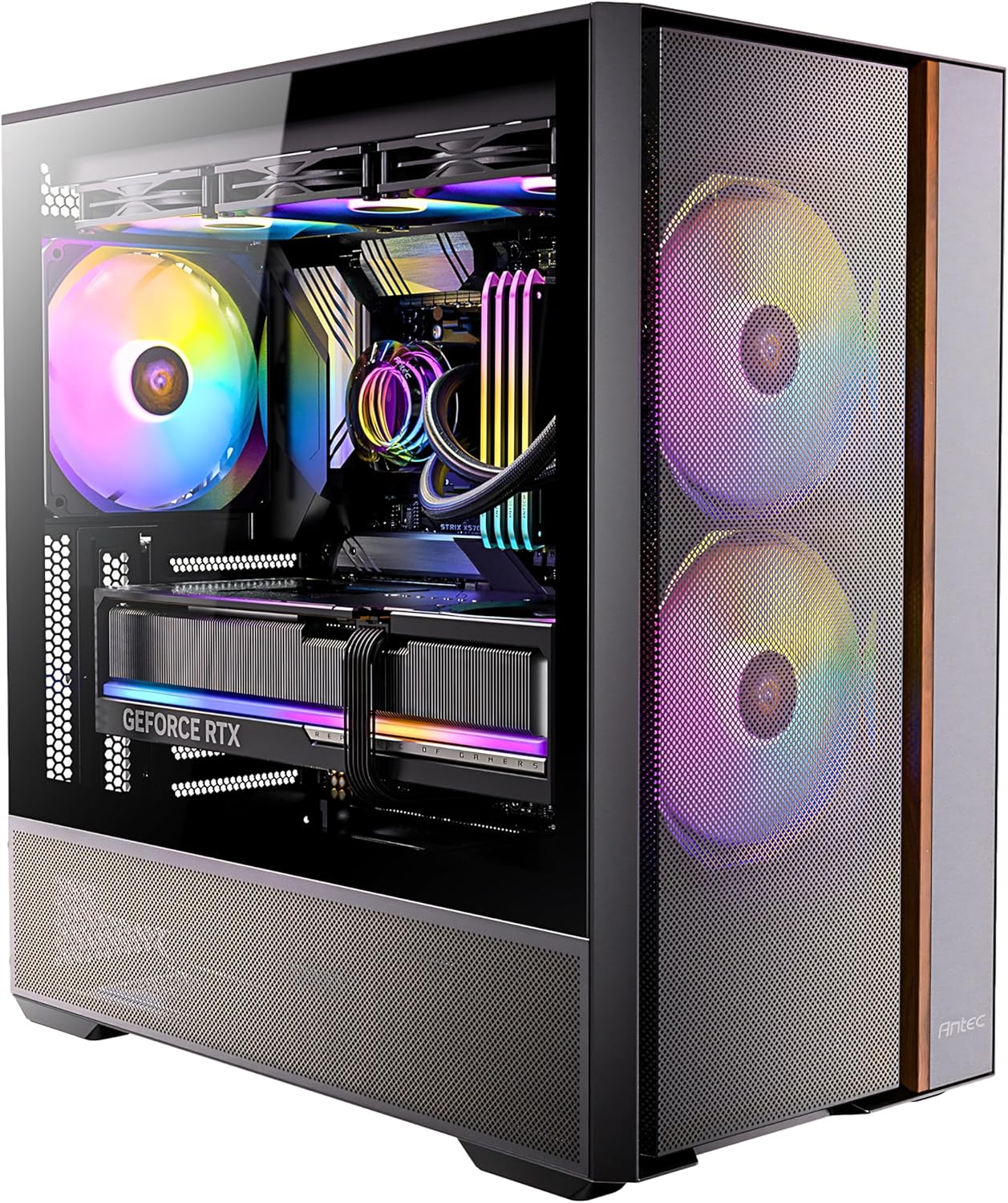 Boîtier PC Antec Flux Rear noir avec ventilateurs ARGB