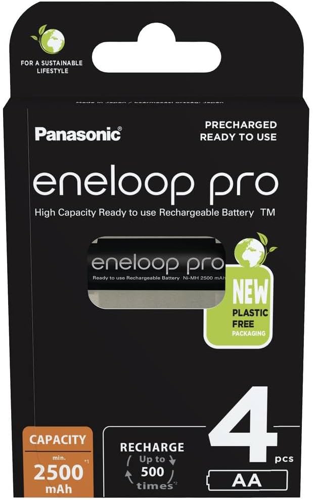 Piles rechargeables Panasonic Eneloop Pro AA lot de 4