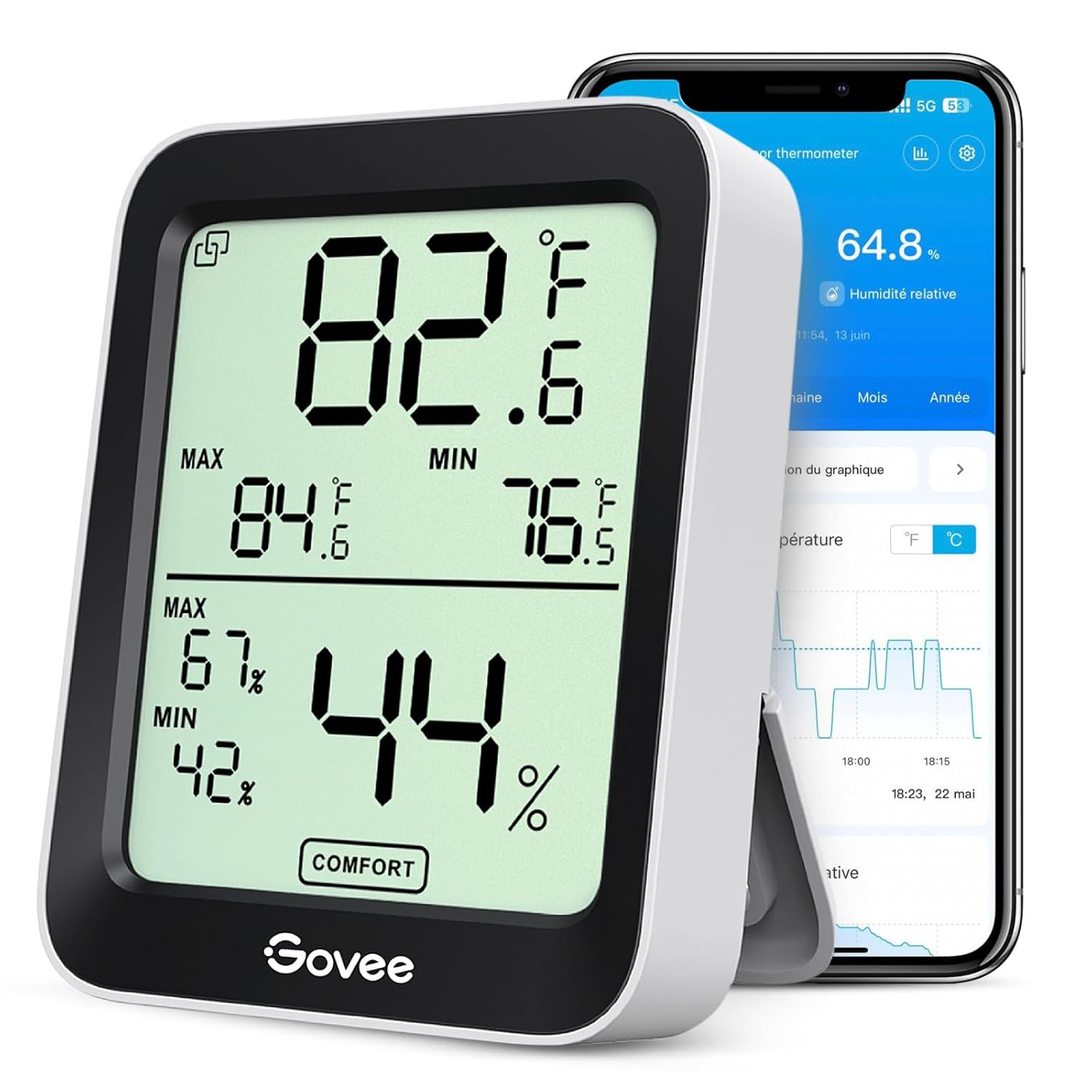 Thermomètre hygromètre connecté Govee H5075