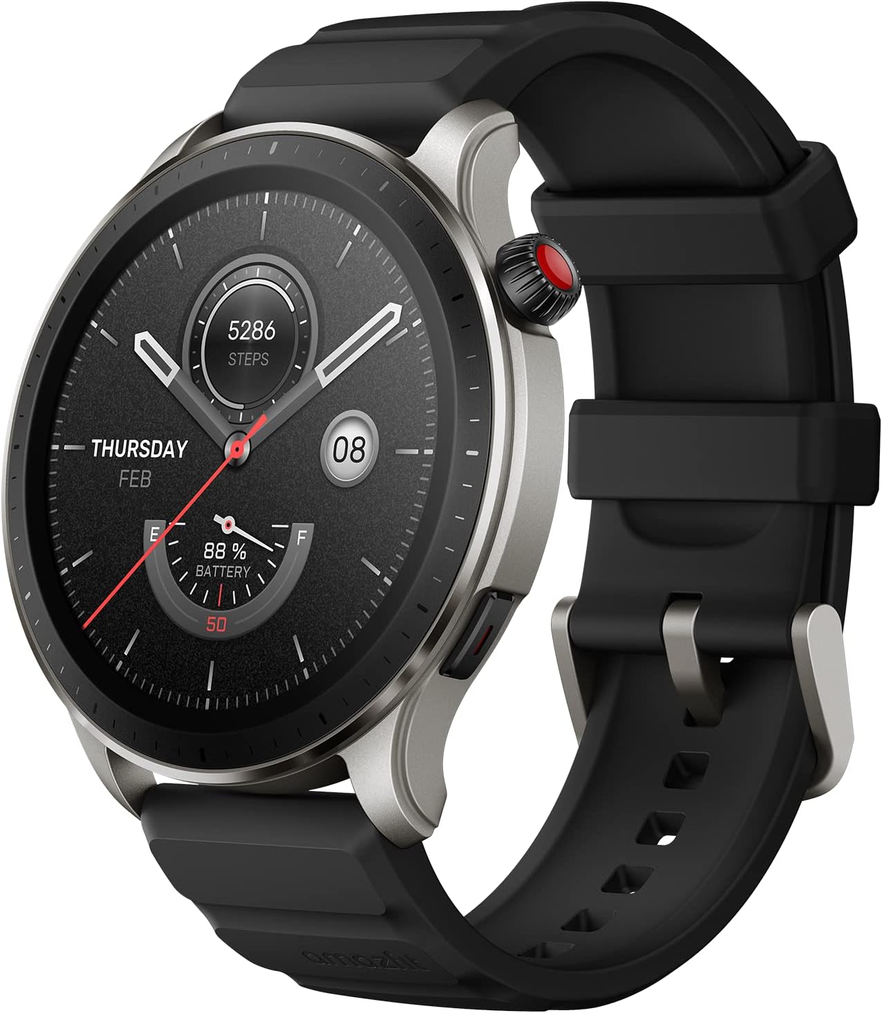 Montre connectée Amazfit GTR 4 46 mm noire, écran AMOLED