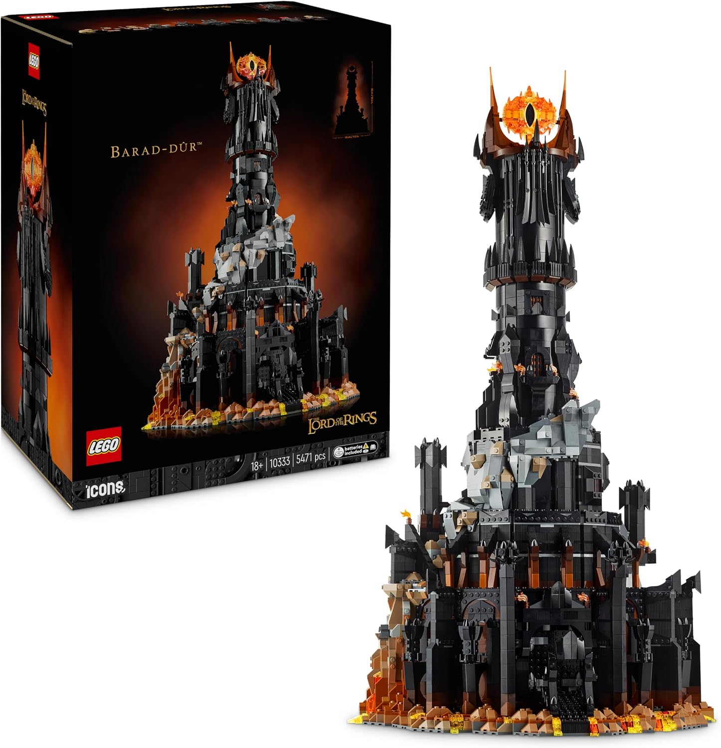 LEGO Icons Le Seigneur des Anneaux Barad-dur 10333