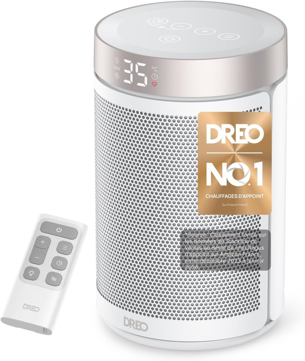 Chauffage d'appoint Dreo 1500 W Wi-Fi