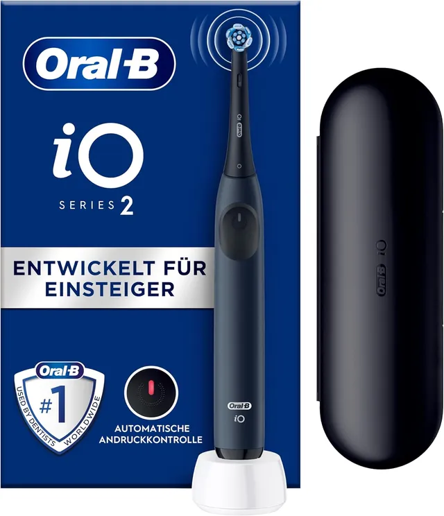 Brosse à dents électrique Oral-B iO Series 2 bleu océan avec étui de voyage