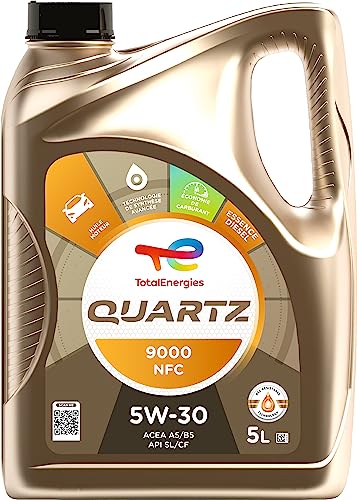 Bidon de 5 litres d'huile moteur TotalEnergies Quartz 9000 NFC 5W-30