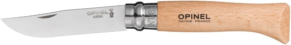 Couteau Opinel N°8 inox manche hêtre