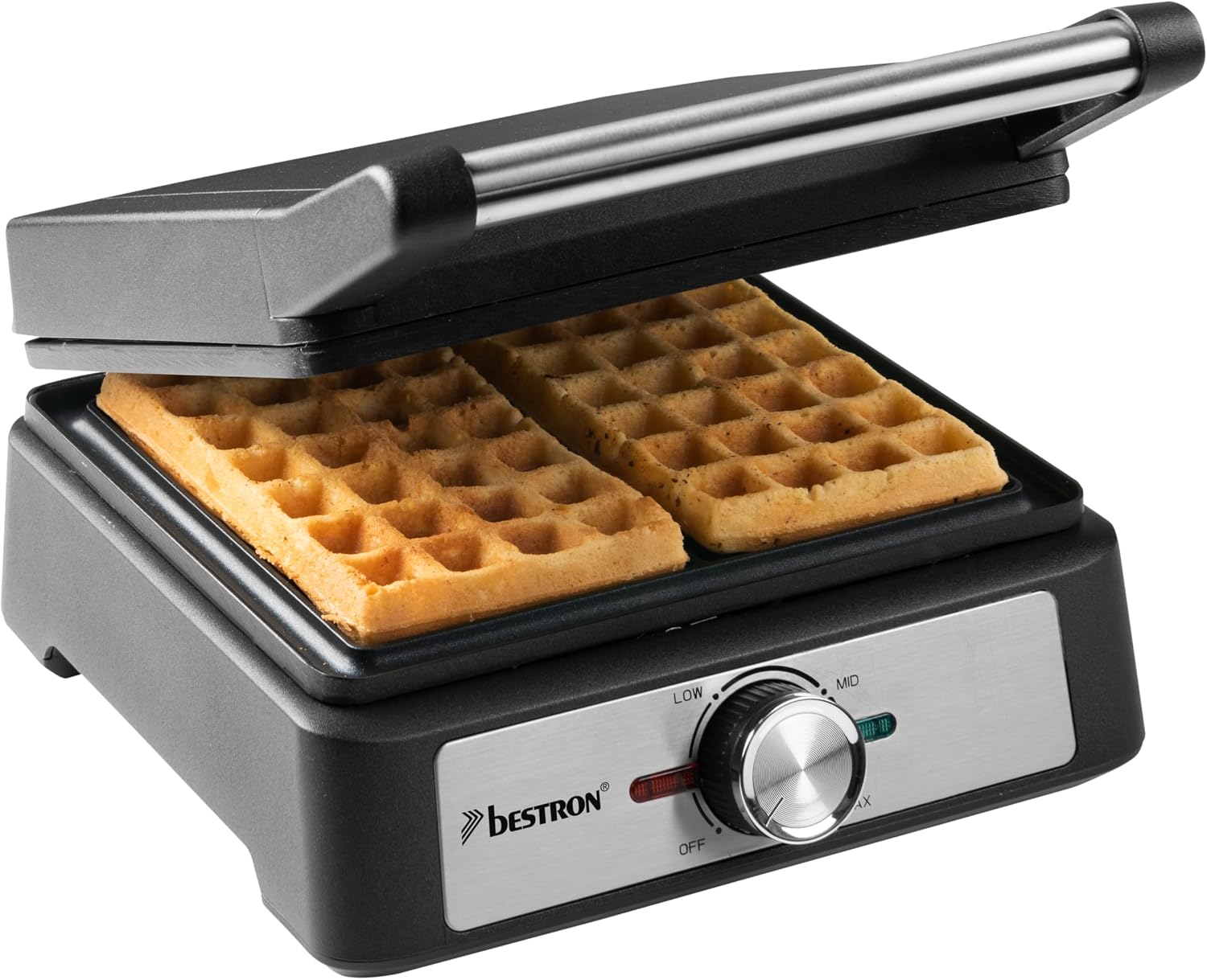 Gaufrier Bestron pour gaufres belges noir mat
