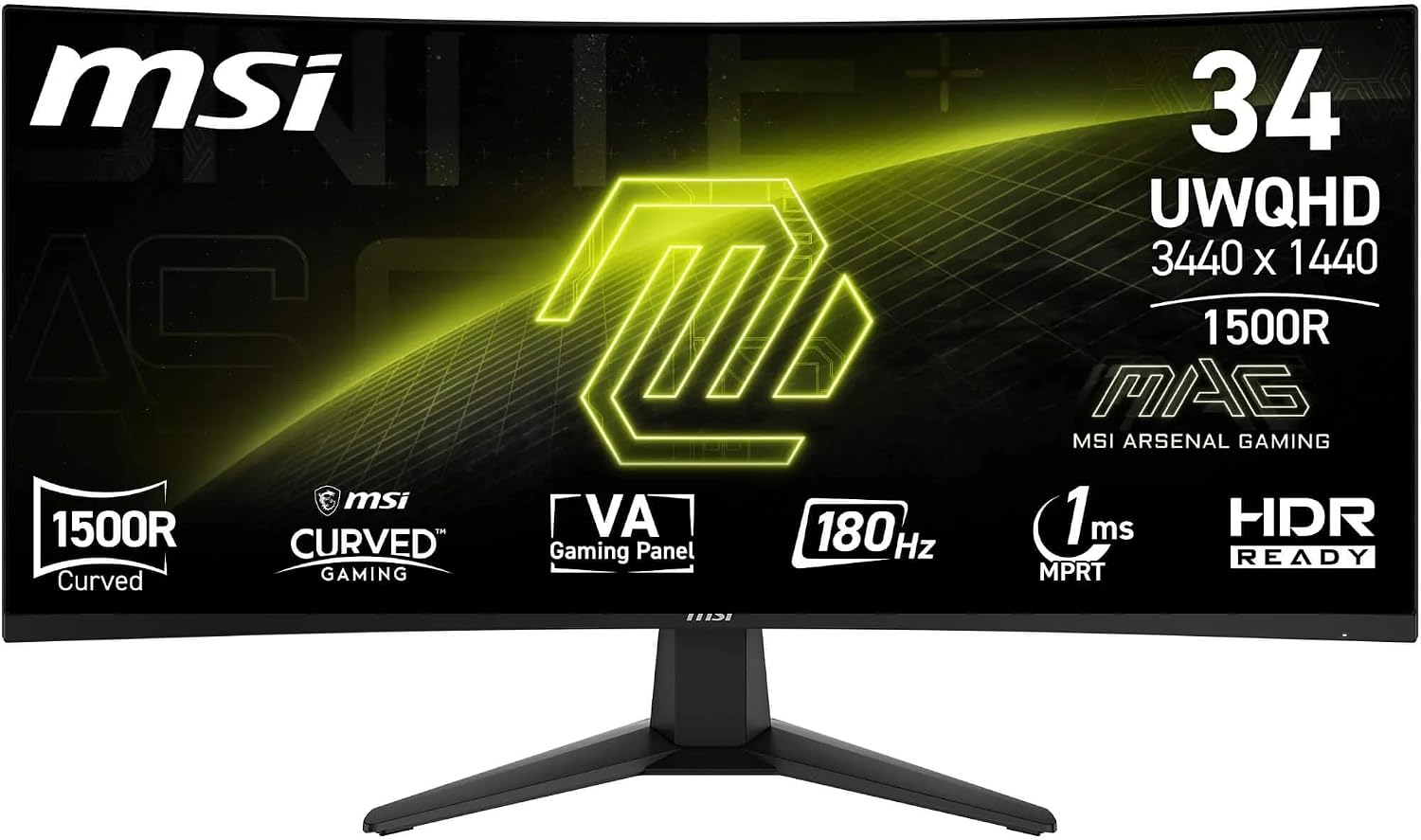 MSI MAG 346CQ écran gaming incurvé 34 pouces UWQHD