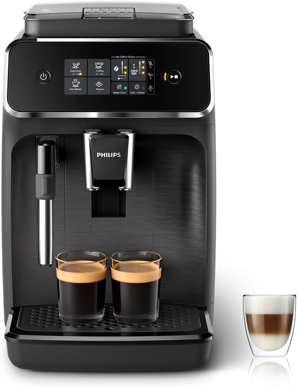 Machine à café à grain Philips série 2200 noir mat